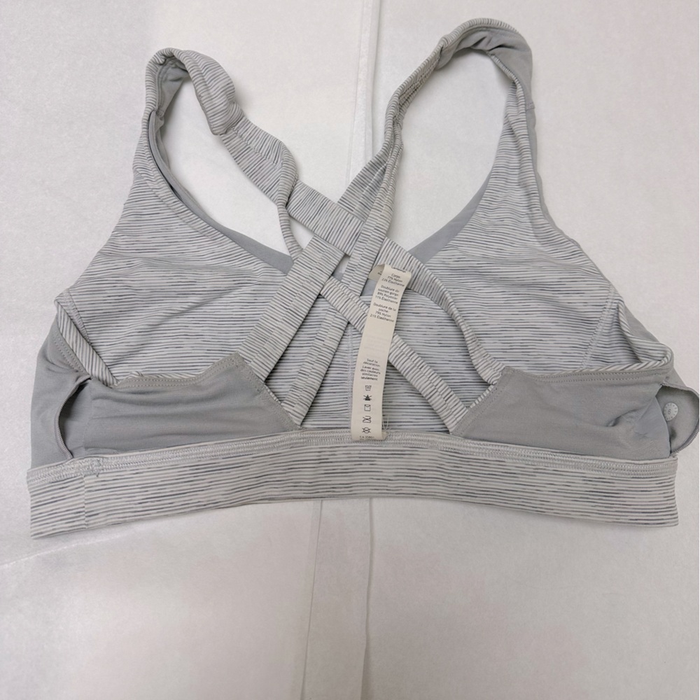 Lululemon Stash N’ Run Bra Wee Are From Space Nimbus Battleship Ice Grey🌻 - Picture 4 of 8